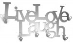 Live Love Laugh Garderobe Silber